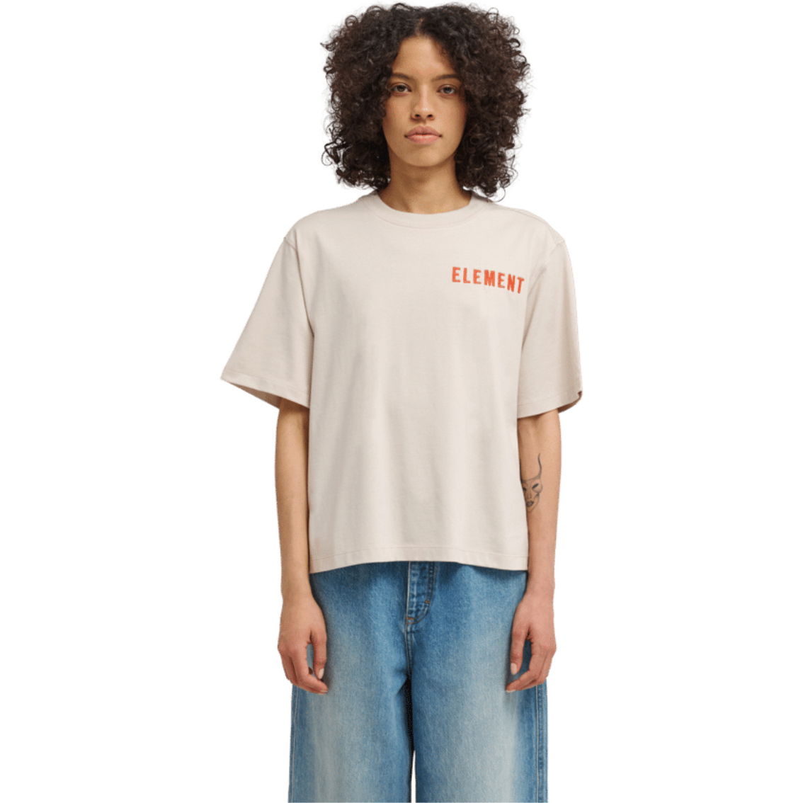 2026 Element Womens Peace Of Mind T-shirt ELJZT00148 - Oat Milk